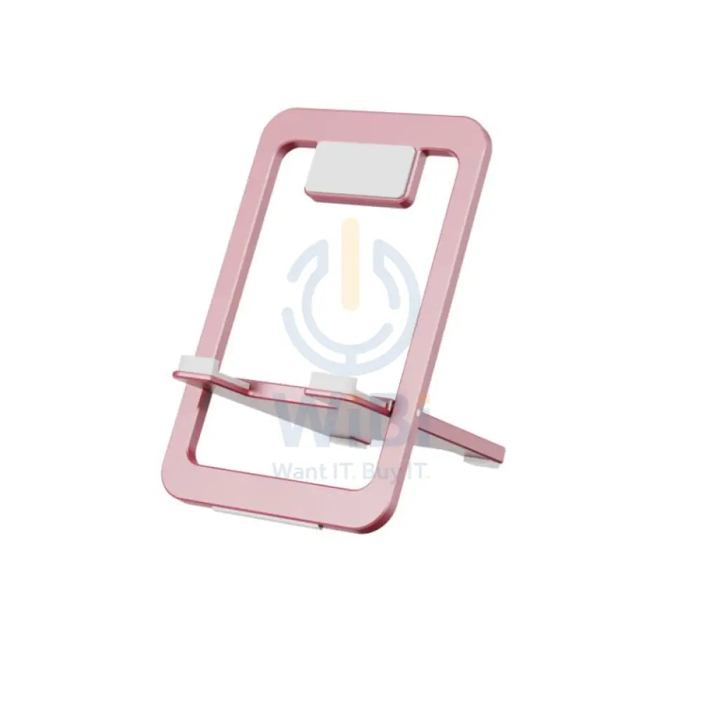 Levelo Airlift Aluminum Foldable Phone Stand - Pink Accessories > Mobiles & Tablets > Mobiles > Mobile Holder / Stands