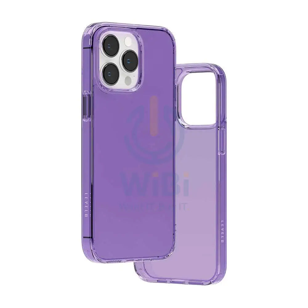 Levelo Clara Back Case iPhone 14 Pro - Purple Accessories > Mobiles & Tablets > Mobiles > Screen Protectors & Covers