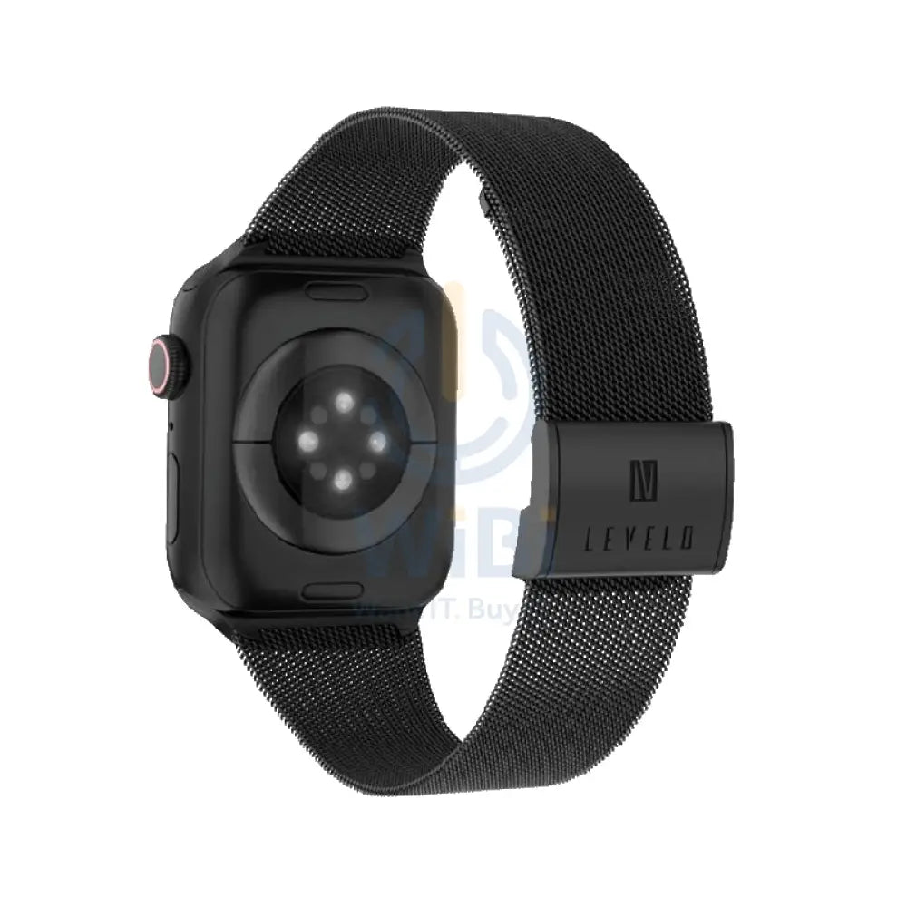 Levelo Double Milanese Watch Strap - Apple Watch 38/40/41mm / Black Accessories > Smart Watches > Straps