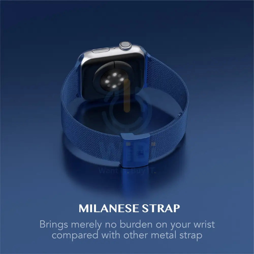 Levelo Double Milanese Watch Strap Apple Watch 38 / 40 / 41mm - Blue Accessories > Smart Watches