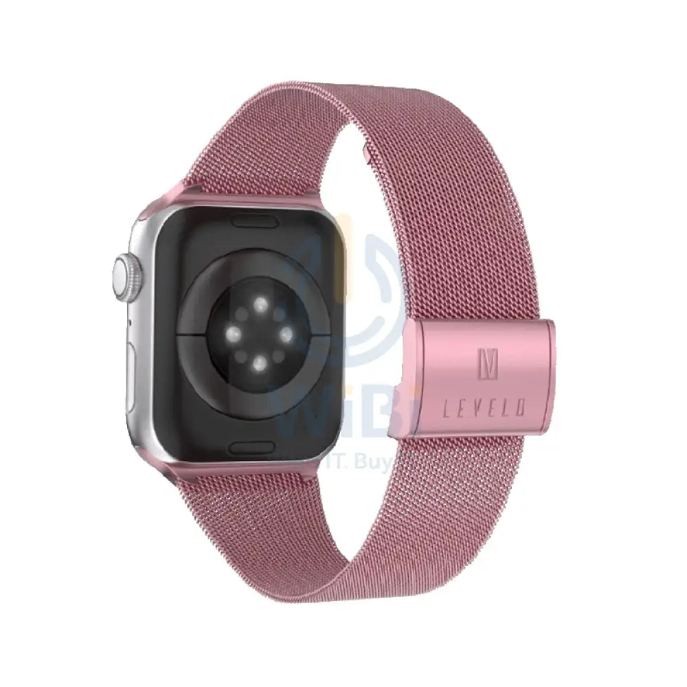 Levelo Double Milanese Watch Strap - Apple Watch 38/40/41mm / Rose Pink Accessories > Smart Watches > Straps