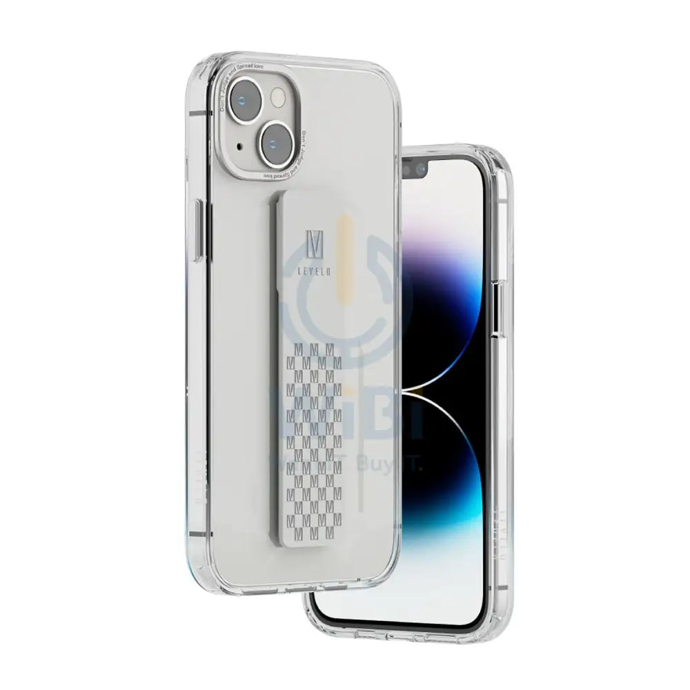 Levelo Graphia IMD Clear Case With Extra Grip - iPhone 14 Plus / Silver Accessories > Mobiles & Tablets > Mobiles