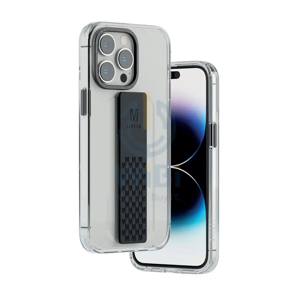 Levelo Graphia IMD Clear Case With Extra Grip - iPhone 14 Pro / Black Accessories > Mobiles & Tablets > Mobiles