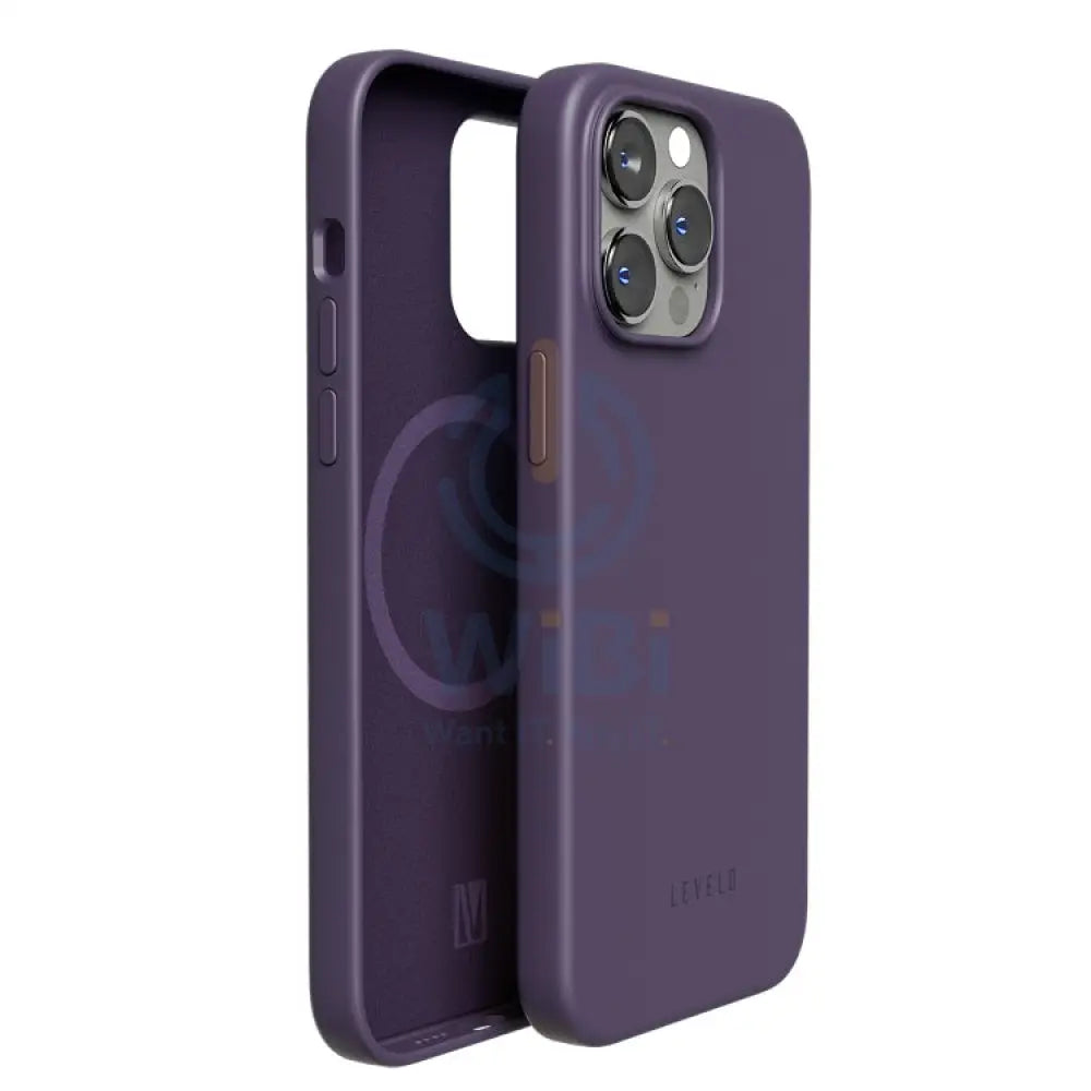 Levelo Iris MagSafe Liquid Silicone Case - iPhone 14 Plus / Purple Accessories > Mobiles & Tablets > Mobiles