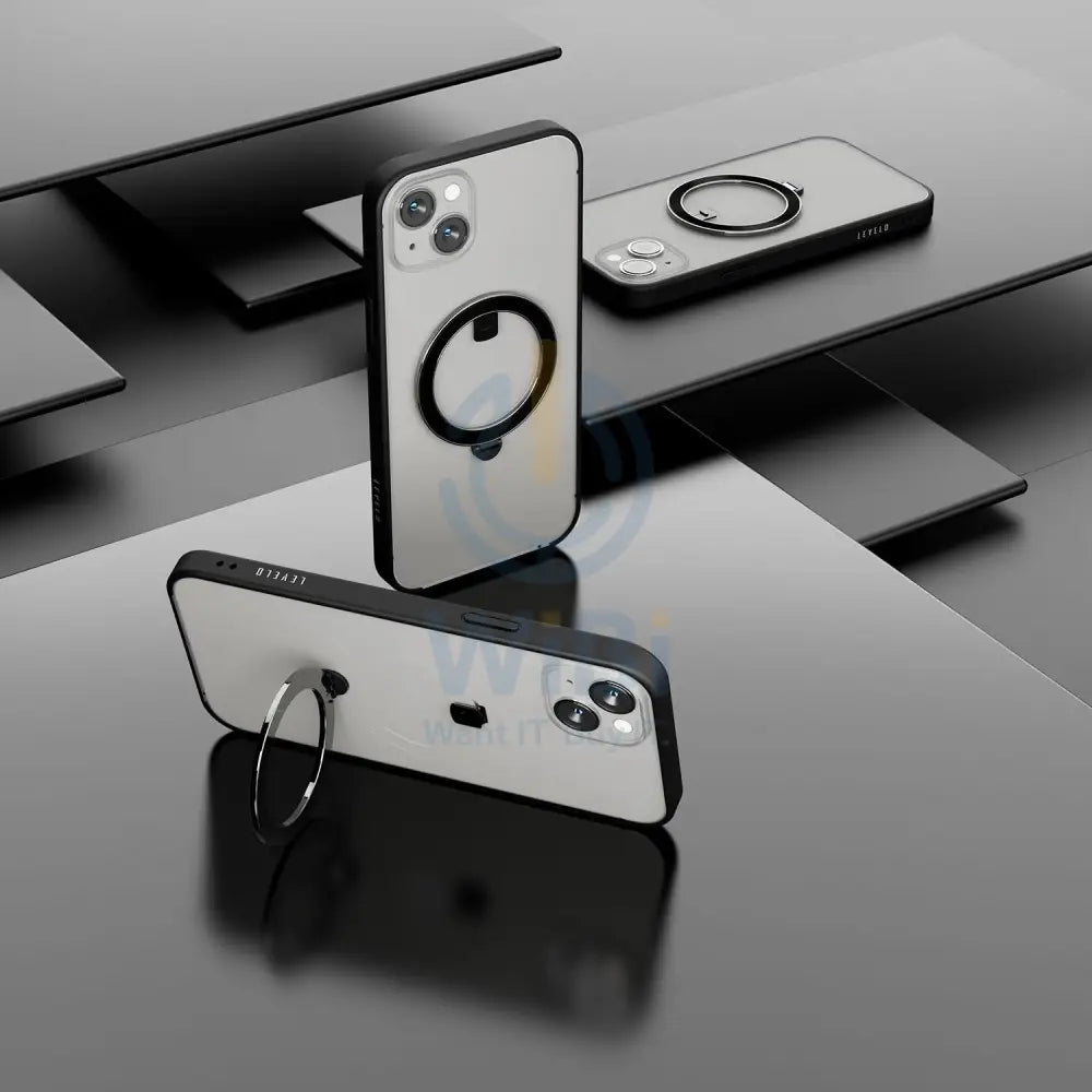 Levelo MagSafe Ringo Multi-Functional Kickstand Case iPhone 14 Plus - Black Accessories > Mobiles & Tablets > Mobiles >
