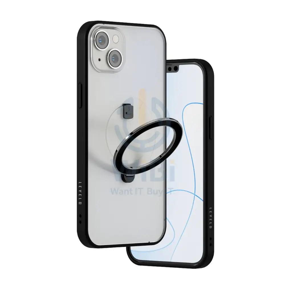 Levelo MagSafe Ringo Multi-Functional Kickstand Case iPhone 14 Plus - Black Accessories > Mobiles & Tablets > Mobiles >