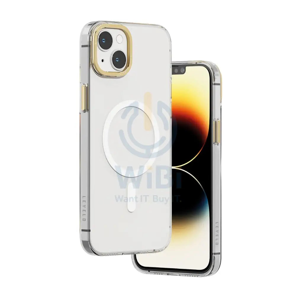 Levelo MagSafe Sensa Clear Back Case iPhone 14 Plus - Clear/Champagne Accessories > Mobiles & Tablets > Mobiles >