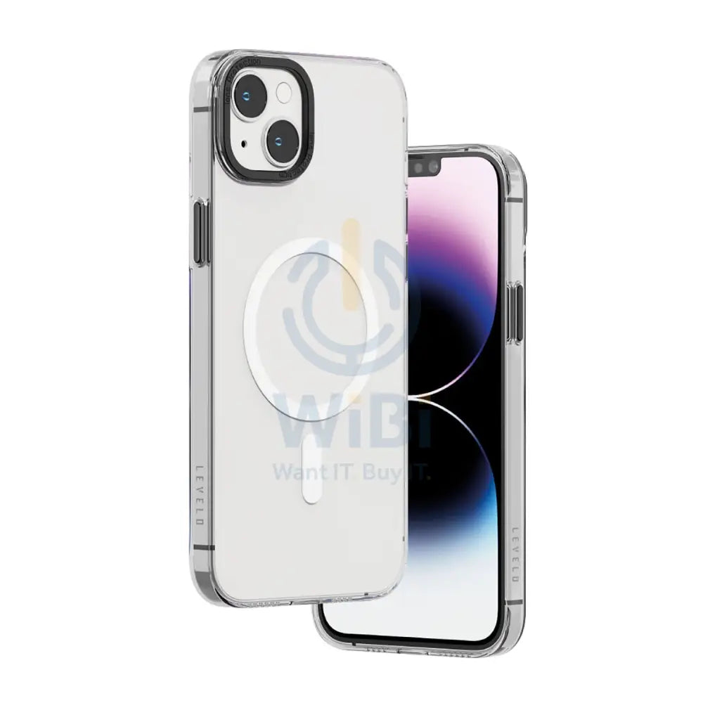 Levelo MagSafe Sensa Clear Back Case iPhone 14 Plus - Clear/Grey Accessories > Mobiles & Tablets > Mobiles > Screen