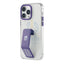 Levelo Morphix Clara Gripstand IMD Clear Back Case - iPhone 14 Pro Max / Deep Purple Accessories > Mobiles & Tablets >