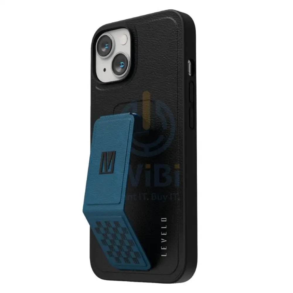 Levelo Morphix Gripstand PU Leather Case - iPhone 14 Plus / Pacific Blue Accessories > Mobiles & Tablets > Mobiles
