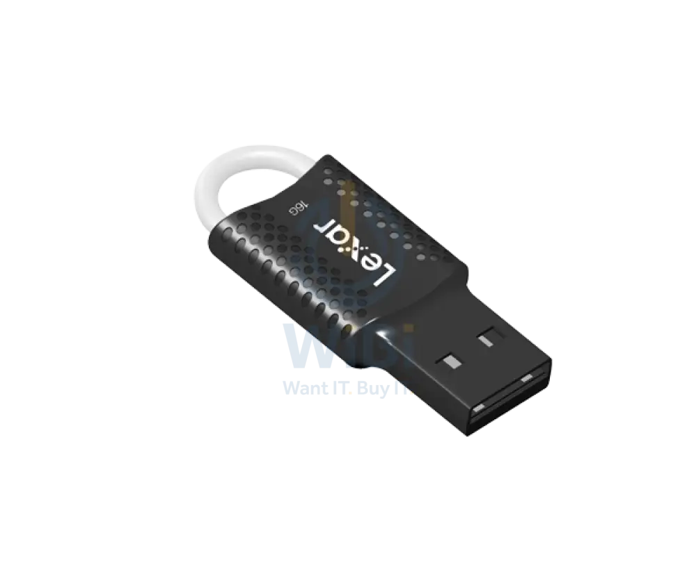 Lexar 16GB JumpDrive V40 USB 2.0 Flash Drive - Black Storage > USB Flash Drive
