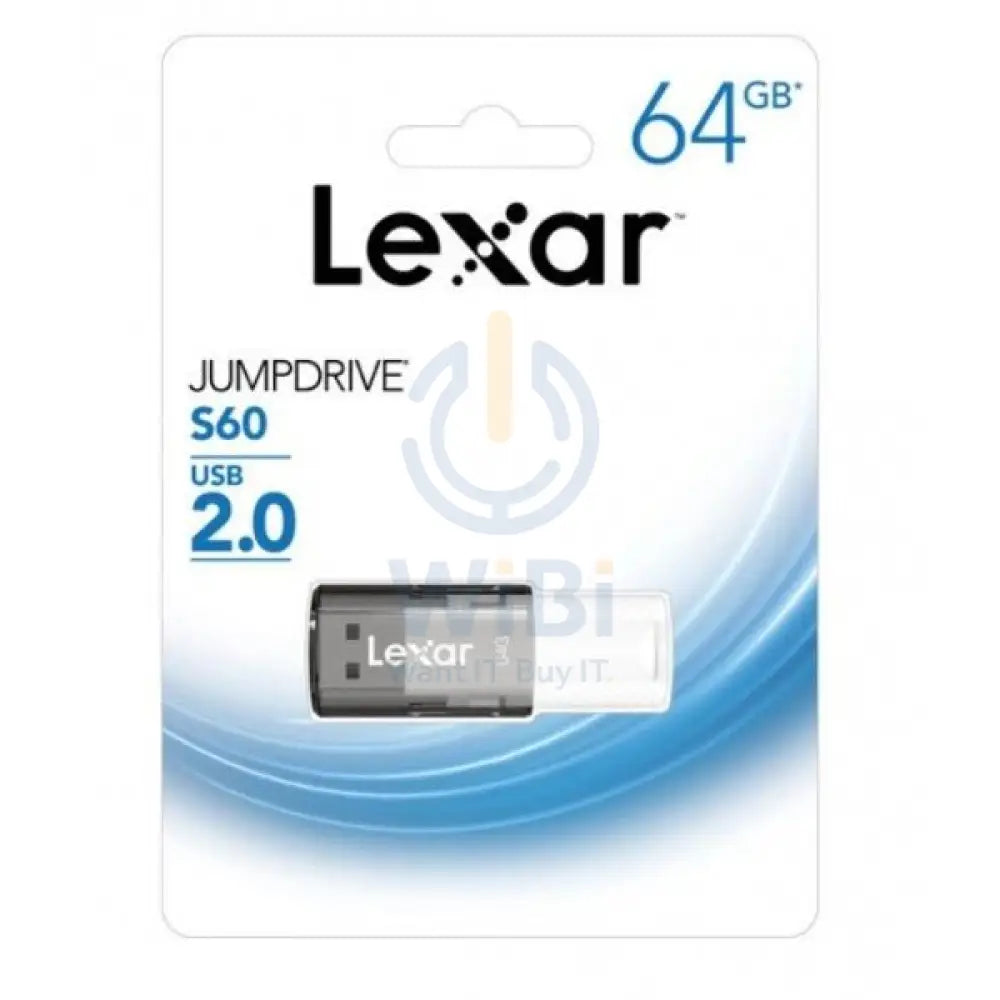 Lexar 64GB JumpDrive USB 2.0 Flash Drive - LJDS060064G-BNBNG Storage > USB Flash Drive