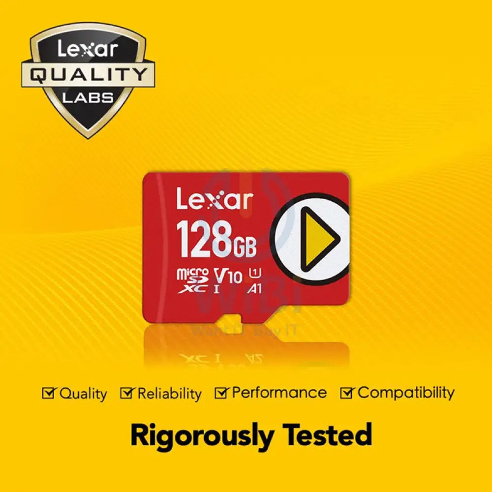 Lexar High Speed PLAY Micro SD cards – LMSPLAY128G-BNNNG Storage > Memory Cards