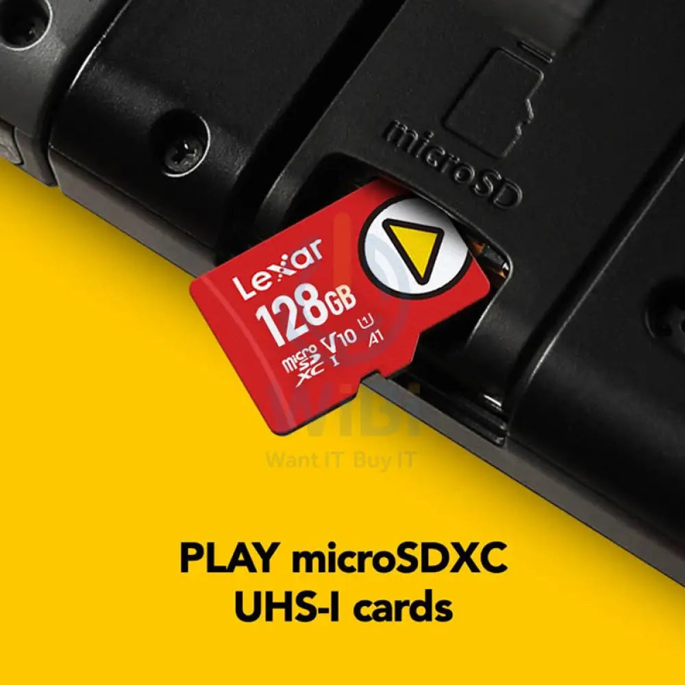 Lexar High Speed PLAY Micro SD cards – LMSPLAY128G-BNNNG Storage > Memory Cards