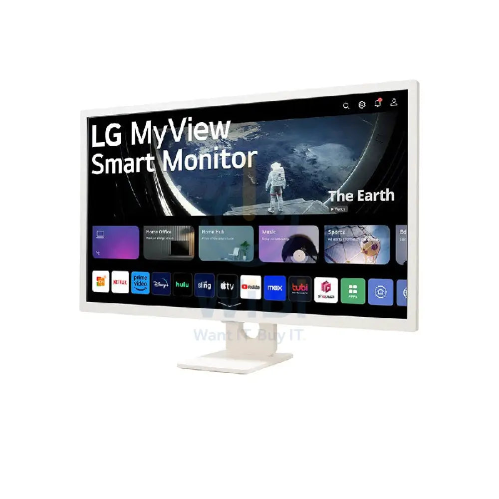 LG 32SR50F-W FHD IPS Smart Monitor - 31.5’’ IPS FHD / 5ms / USB-A / HDMI - White Monitors & Projectors > Monitors