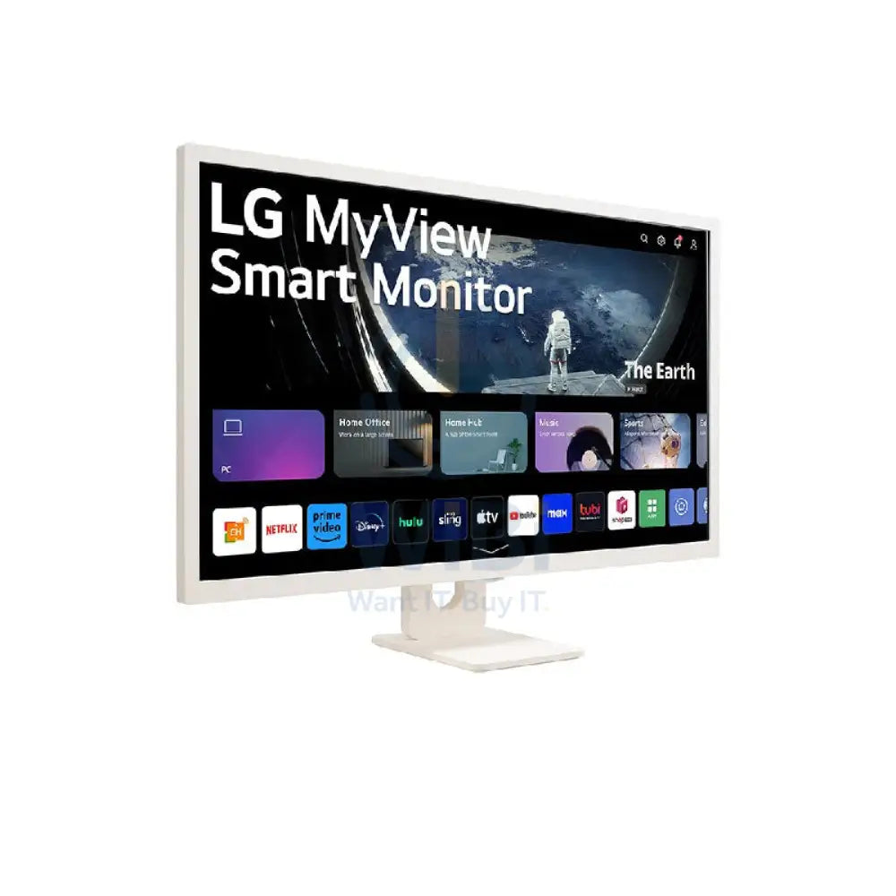 LG 32SR50F-W FHD IPS Smart Monitor - 31.5’’ IPS FHD / 5ms / USB-A / HDMI - White Monitors & Projectors > Monitors