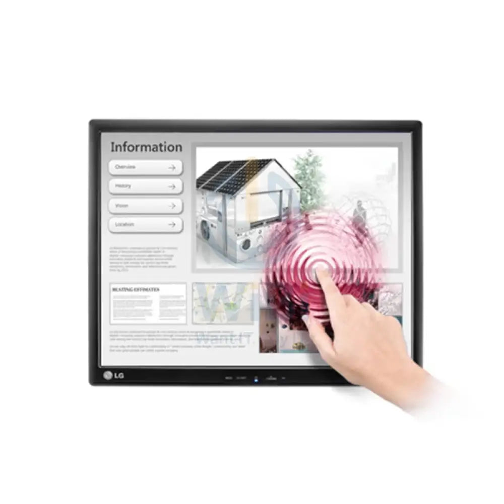 LG Touch Monitor - 17’’ TN HD / 5ms / USB / VGA - Touch Monitor Monitors & Projectors > Monitors