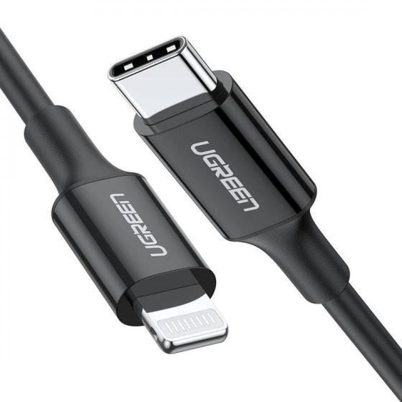 UGREEN USB-C to Lightning Cable - 1 Meter / 60W / Black