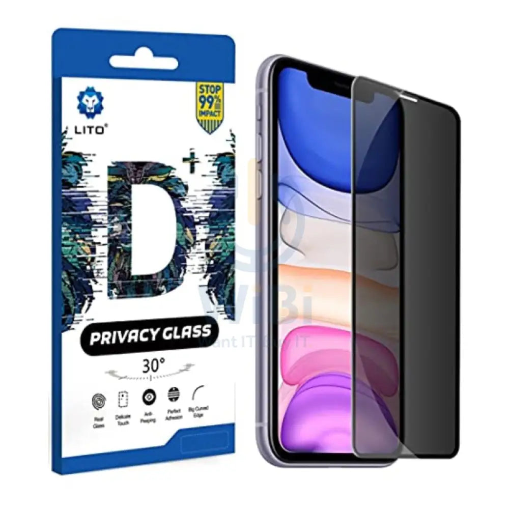 LITO Privacy Tempered Glass Screen Protector - Apple iPhone 11 Pro Max / Privacy Accessories > Mobiles & Tablets >