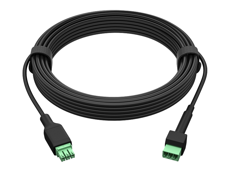 HP HP Poly Studio A2 Cable Extender for Table Mic Male to Female Phoenix Connector - 8M / Black