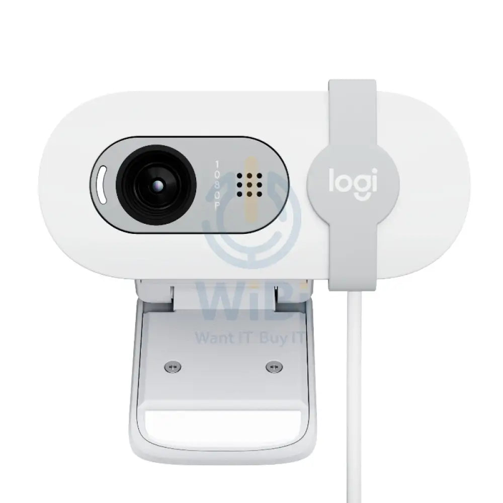 Logitech Brio 100 Full HD Webcam - White Cameras > Webcam