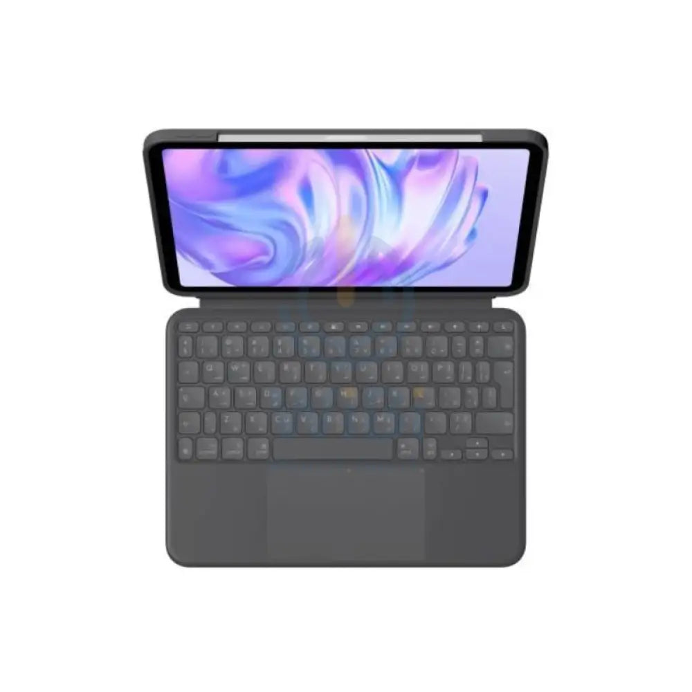 Logitech Combo Touch keyboard Case for iPad Air 11-inch (M2) - Oxford Grey / Arabic Accessories > Mobiles & Tablets >