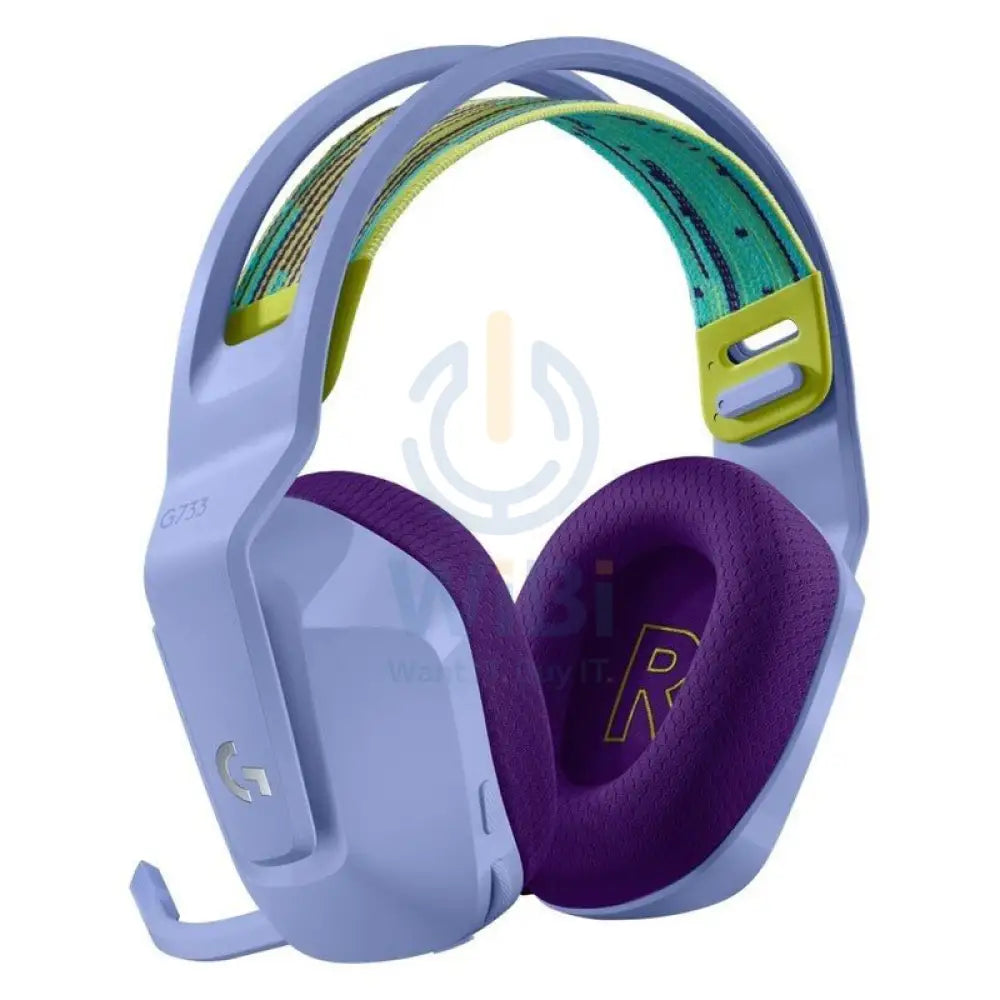 Logitech G733 Lightspeed Gaming Headset - Wireless / RGB / Lilac Accessories > Audio > Headphones > Gaming Zone