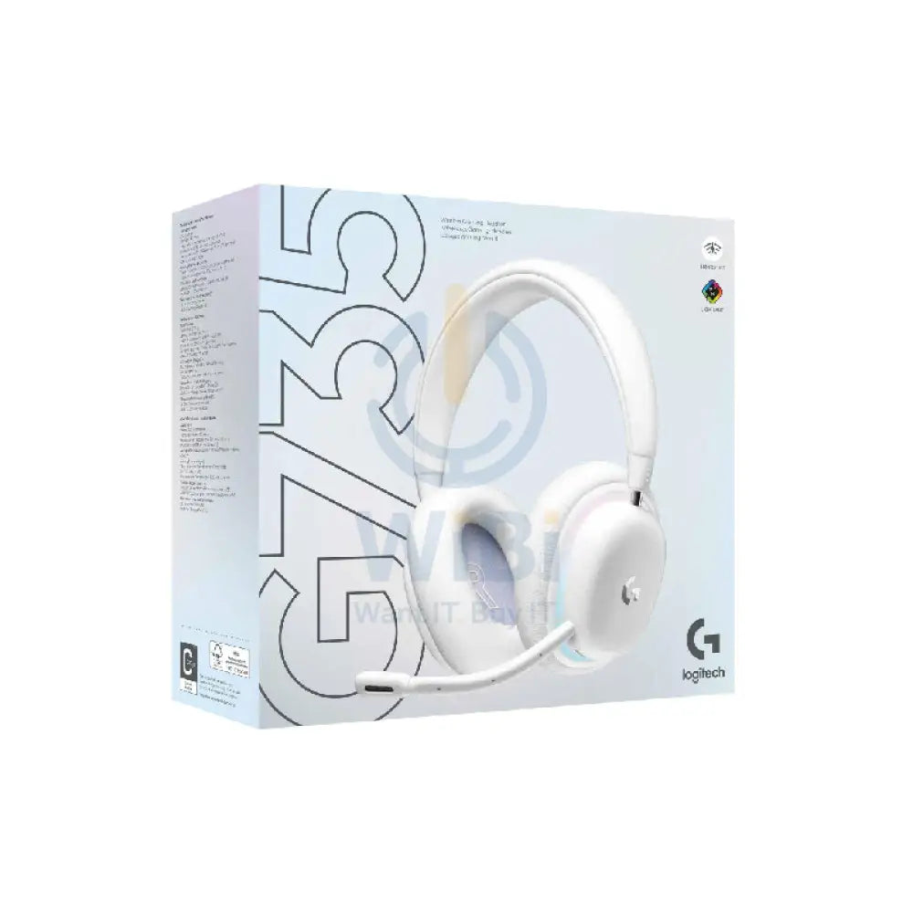 Logitech G735 LIGHTSPEED Gaming Headset - Bluetooth / Wireless / White Accessories > Audio > Headphones > Gaming Zone