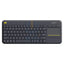 Logitech K400 Plus Wireless Touch Keyboard - 2.40GHz / Up to 10m / Wi-Fi / Black - Keyboard - Cables & Peripherals