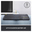 Logitech K400 Plus Wireless Touch Keyboard - 2.40GHz / Up to 10m / Wi-Fi / Black - Keyboard - Cables & Peripherals