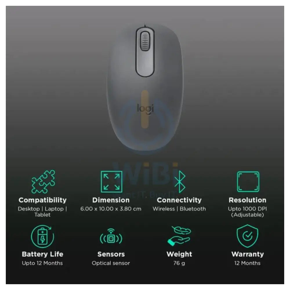 Logitech M196 Bluetooth Mouse - Graphite Accessories > Keyboard & Mouse