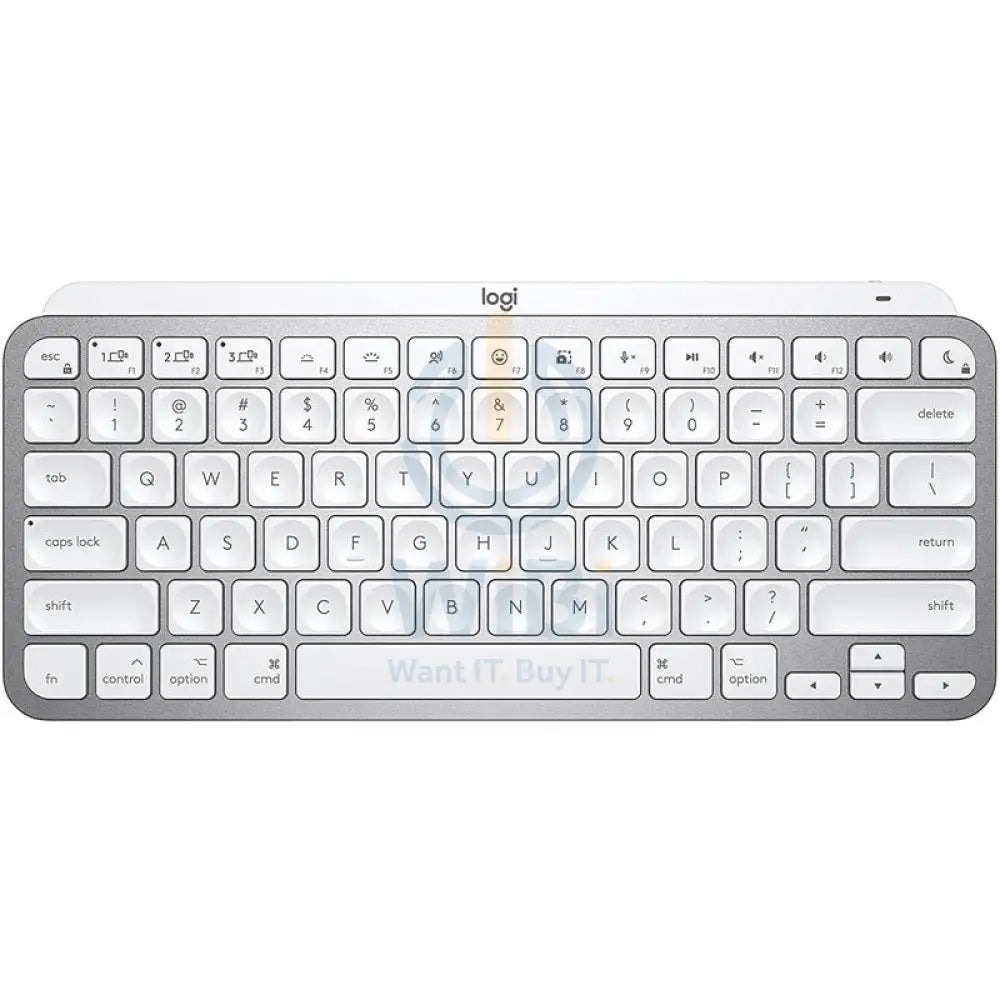 Logitech MX Keys Mini For Mac Wireless Illuminated Keyboard - English – Silver Accessories > Keyboard & Mouse