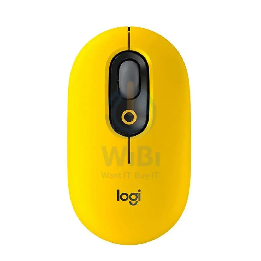 Logitech POP with Emoji Wireless/Bluetooth Mouse Yellow Accessories > Keyboard & Mouse