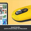 Logitech POP with Emoji Wireless/Bluetooth Mouse Yellow Accessories > Keyboard & Mouse