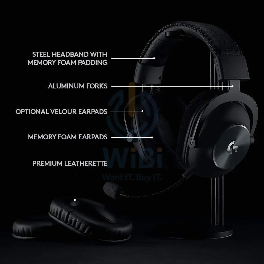 Logitech PRO X LIGHTSPEED Gaming Headset - Wireless / Black Accessories > Audio > Headphones > Gaming Zone