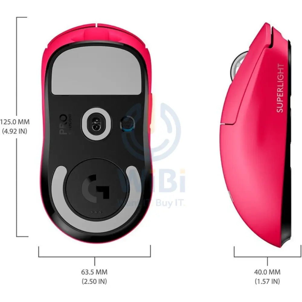 Logitech PRO X SUPERLIGHT Wireless Gaming Mouse - Magenta Accessories > Keyboard & Mouse > Gaming Zone