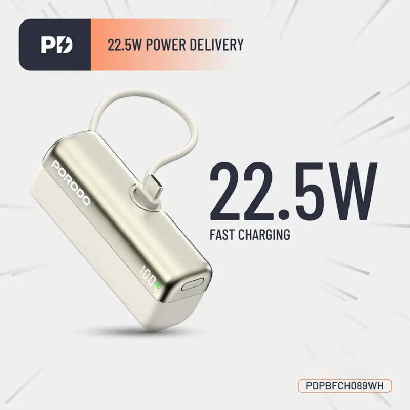 باورولوجي 4 في 1 باور بانك - 10000mAh / لايتنينج / نوع-سي / أسود