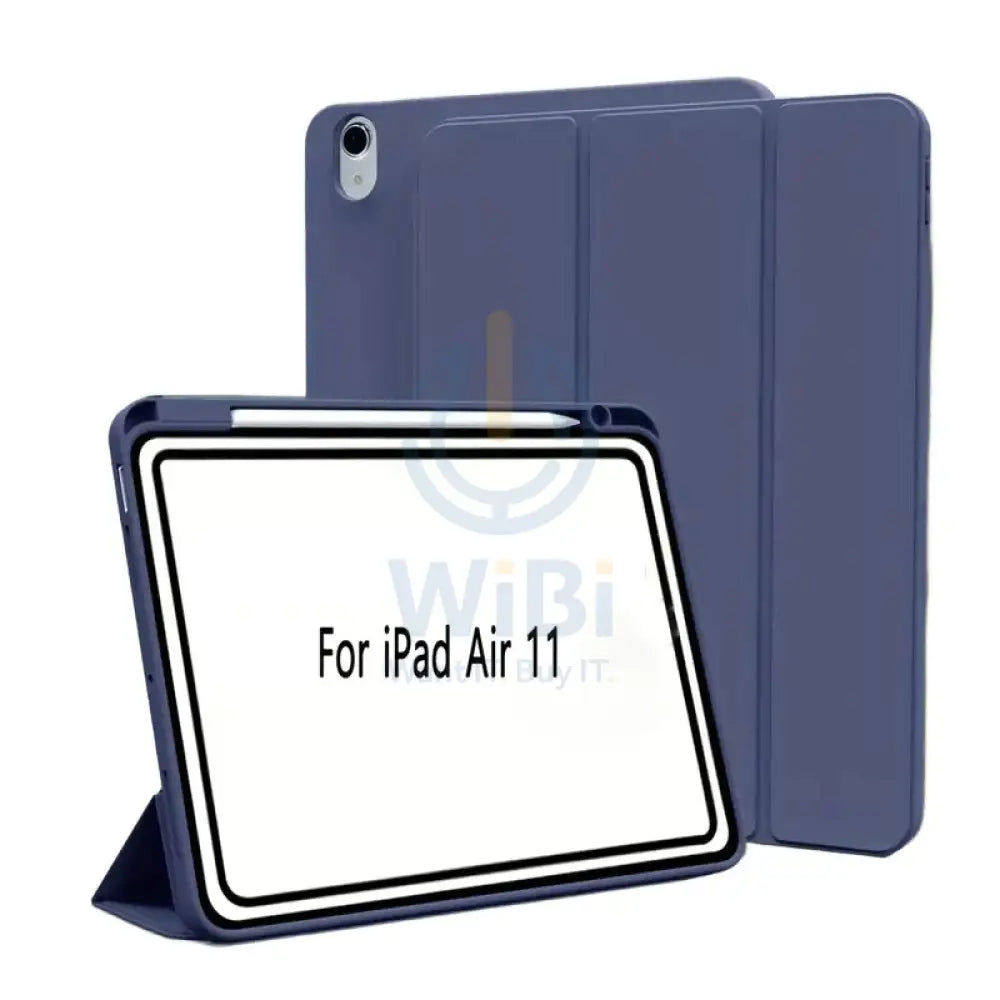 Magnetic Flip Smart Cover with Pencil Holder For iPad Air 11 inch (2025) Blue Accessories > Mobiles & Tablets > Tablets