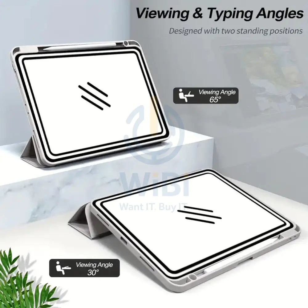 Magnetic Flip Smart Cover with Pencil Holder For iPad Air 11 inch (2025) Blue Accessories > Mobiles & Tablets > Tablets