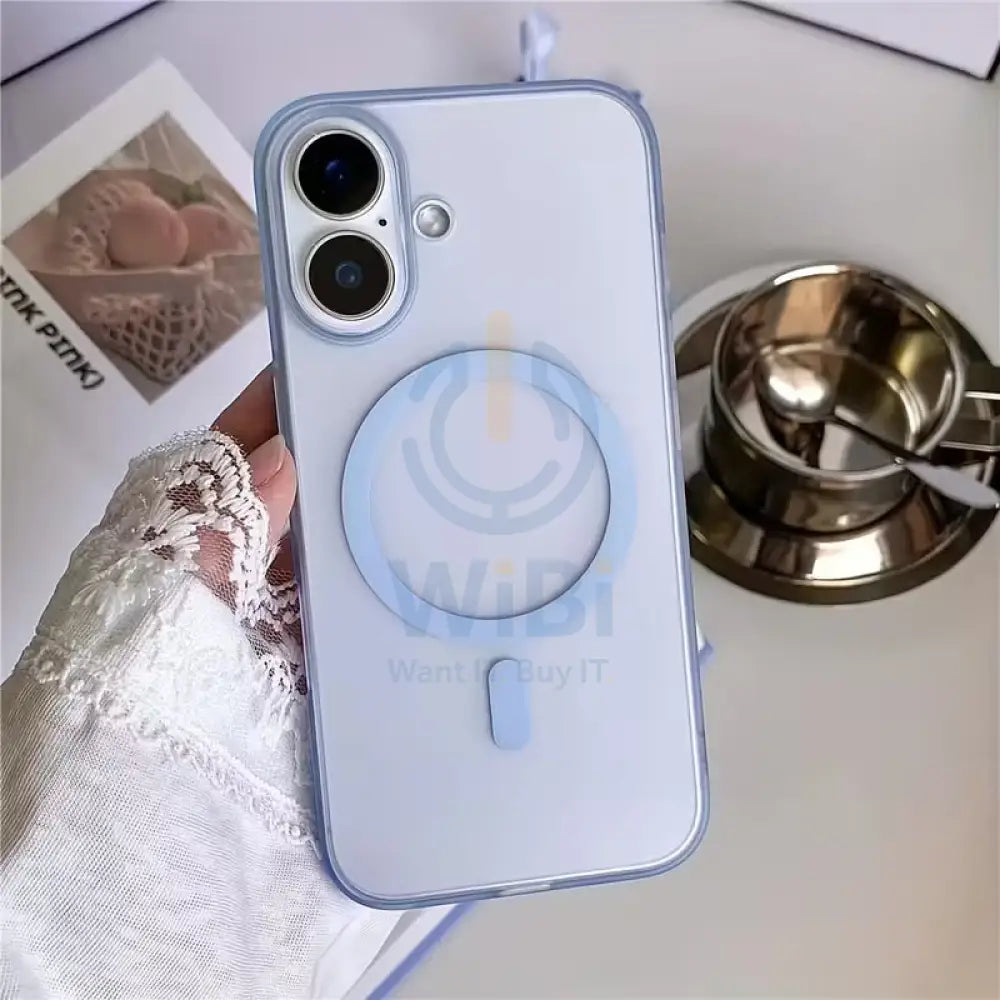 MagSafe Frosted Phone Case for iPhone 17 - Blue Accessories > Mobiles & Tablets > Mobiles > Covers & Cases