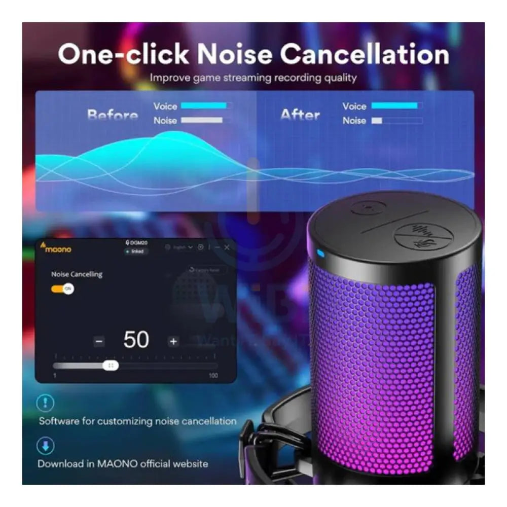 Maonocaster DGM20 GamerWave USB Gaming Microphone - Black Accessories > Audio > Microphone