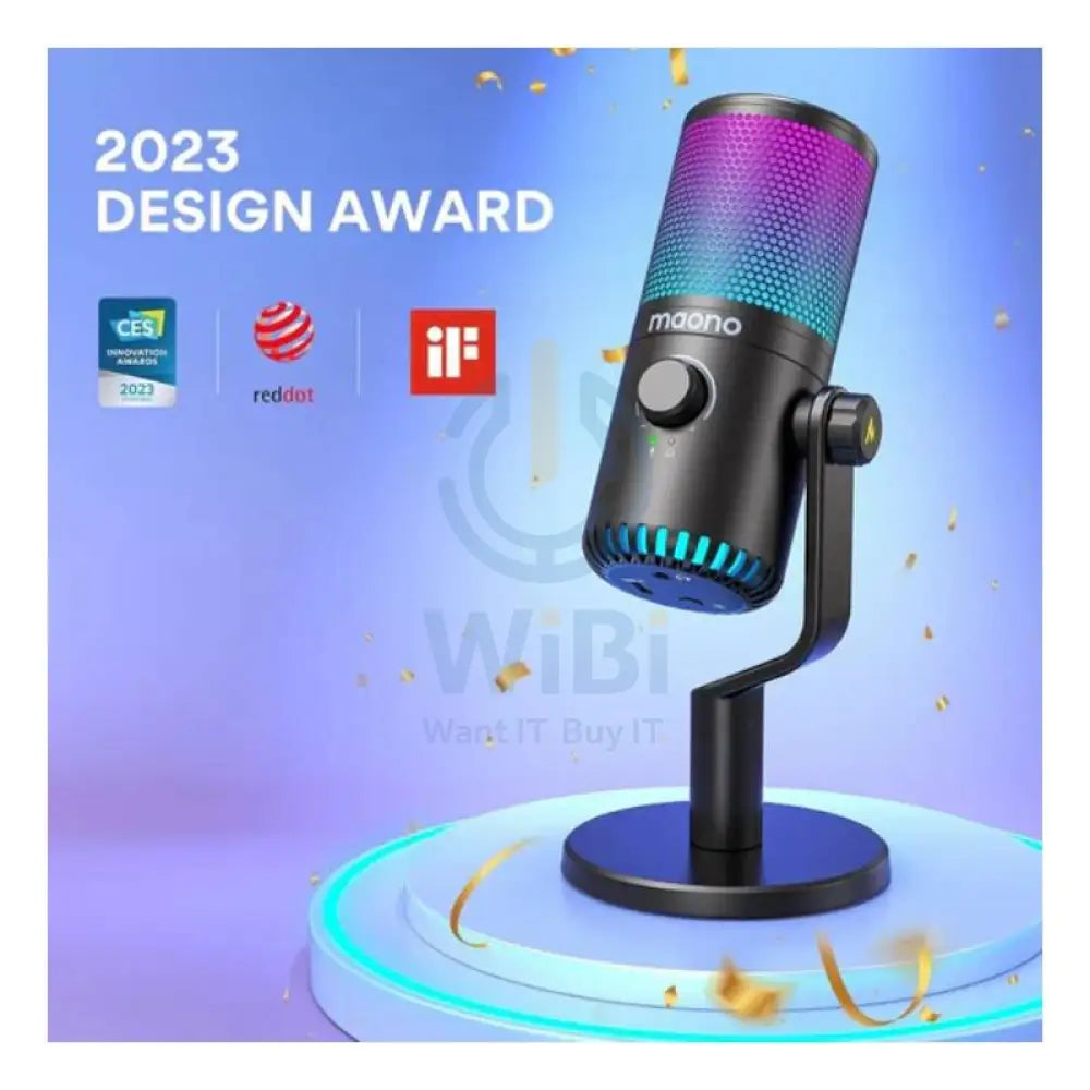 Maonocaster DM30 RGB USB Programmable Gaming Microphone for PC - Black Accessories > Audio > Microphone