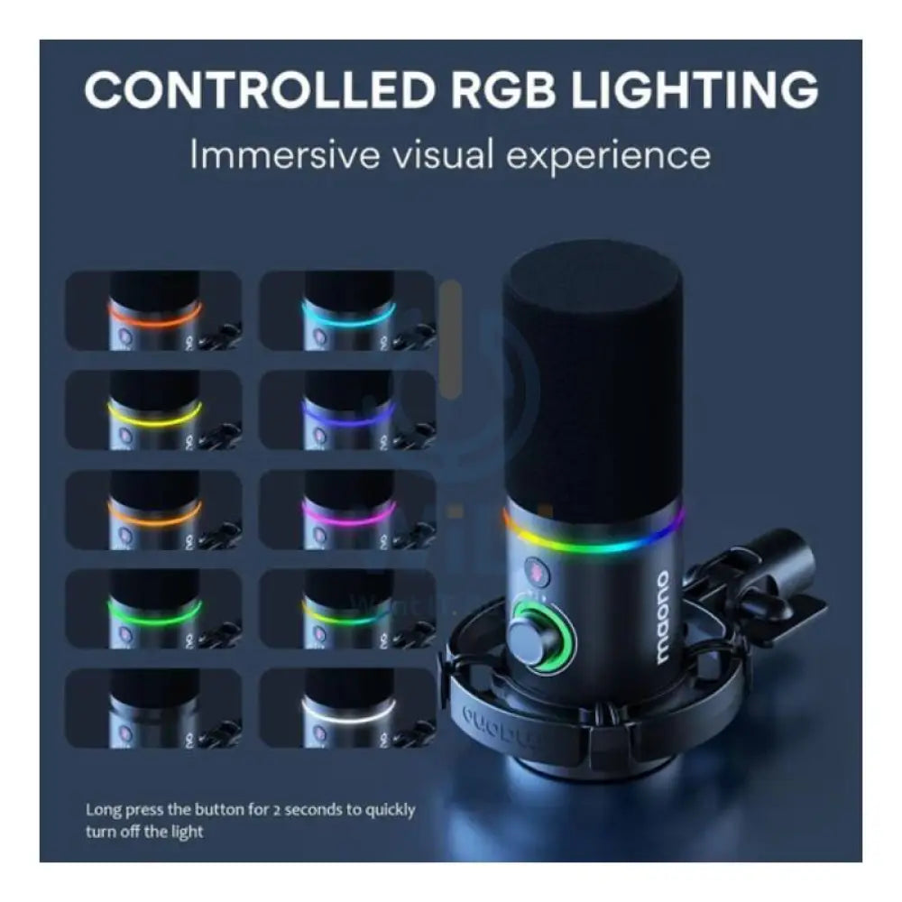 Maonocaster PD200X USB/XLR Dynamic Gaming RGB Microphone - Black Accessories > Audio > Microphone