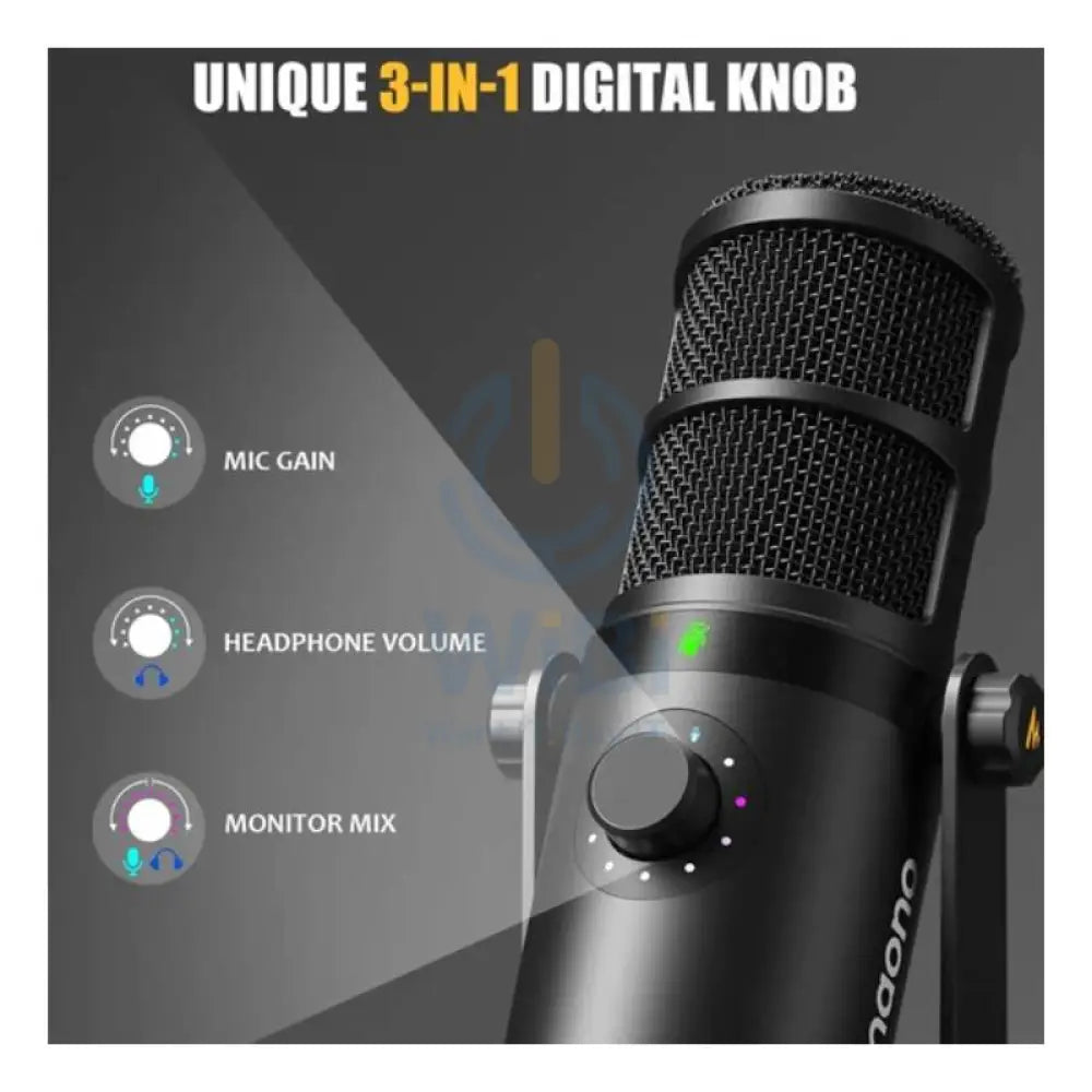 Maonocaster PD400X USB/XLR Dynamic Microphone - Black Accessories > Audio > Microphone