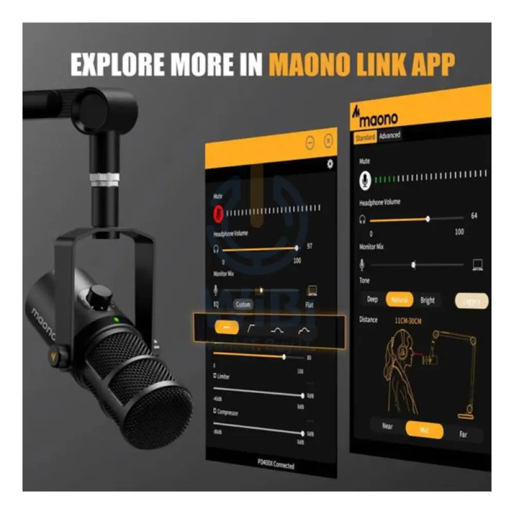 Maonocaster PD400X USB/XLR Dynamic Microphone - Black Accessories > Audio > Microphone