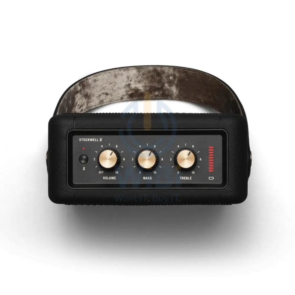 Marshall Stockwell II Wireless Bluetooth Portable Speaker - Black Accessories > Audio > Speakers > Offer Zone