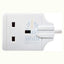 Masterplug SS-MP Single Socket Trailing Socket - 13 Amp / White Accessories > Power > Power Protection > Surge Protector