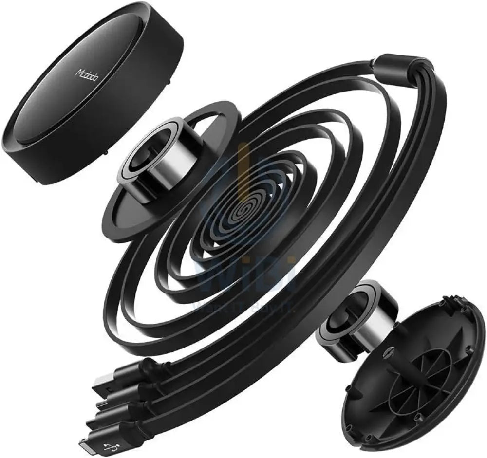 Mcdodo 3 in 1 Retractable Flat Cable Adjustable Length Universal – Black Accessories > Cables & Converters > Cables
