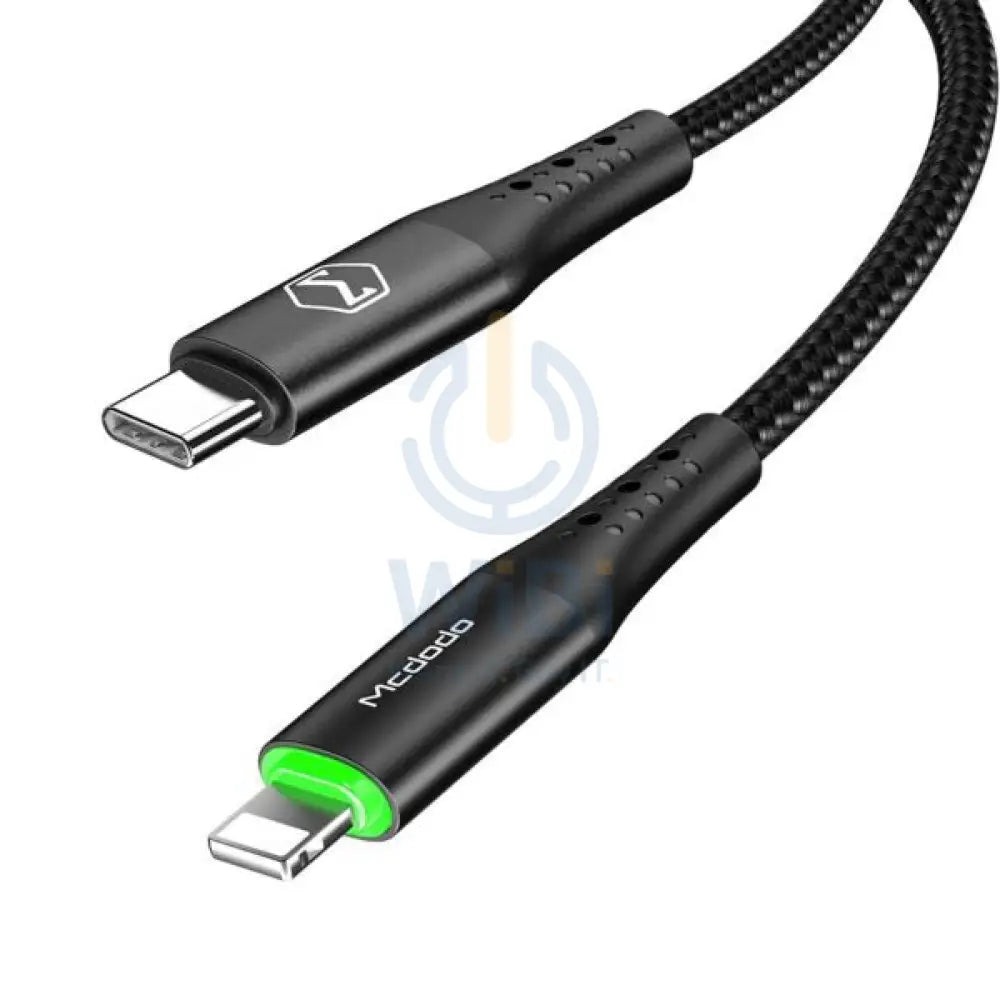 Mcdodo 36W Stronger SR LED Auto Power Off PD Lightning To Type C Cable 1.8M - Black Accessories > Cables & Converters >