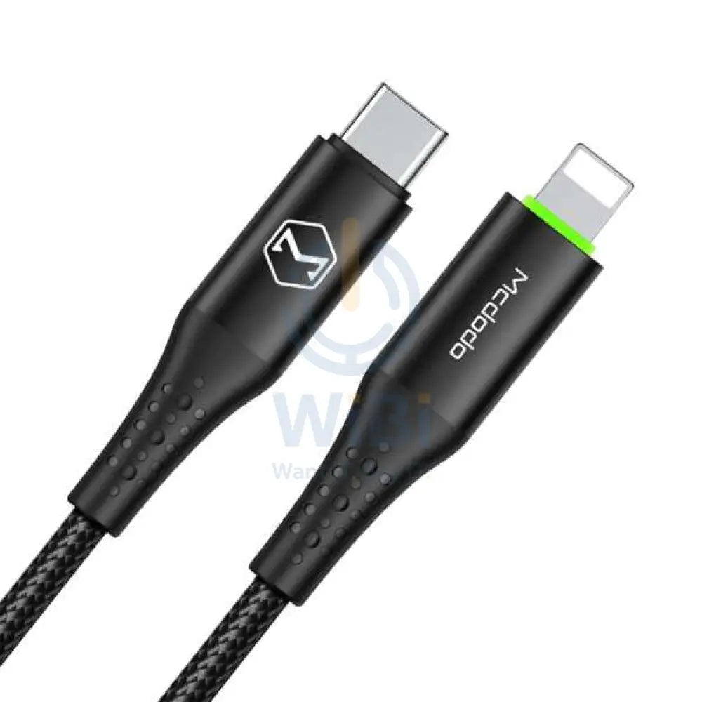 Mcdodo 36W Stronger SR LED Auto Power Off PD Lightning To Type C Cable 1.8M - Black Accessories > Cables & Converters >